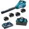 Makita Aku fukár na lístie / Aku fukár na lístie / 2x 18 V / 798 m3/h / 4X 5,0 Ah / nabíjačka (DUB362PT4X)