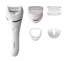 Philips BRE710-00 / epilátor + holicí strojek / 2 rychlosti / provoz až 40 minut / mokré  suché holení / bílá (BRE710/00)