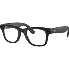 Meta RAY-BAN Wayfarer Gen1(Standardní) chytré matné brýle (zatmavovací - čiré/zelené) černé