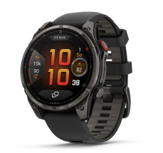 Chytré hodinky Garmin Fenix 8 PRO AMOLED 47 mm, Sapphire Carbon grey  + Topografické mapy Garmin TOPO CZECH Pro