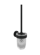 Villeroy  Boch Elements Tender - WC štětka nástěnná s držákem, sklo/matná černá (TVA151016000K5)