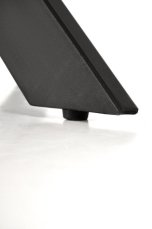 Halmar EDGAR 2 kulatý, deska - bílá mramor, nohy - černá (2p=1szt) (2 Karton)