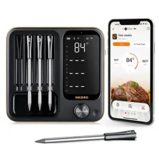 Inkbird BBQ bezdrátový teploměr se 4 sondami WiFi/100m  Bluetooth/100m (34399)