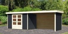 Dřevěný zahradní domek ASKOLA 4 s přístavkem 280 Lanitplast