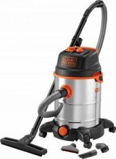 BlackDecker BXVC30XTDE / Víceúčelový vysavač s příslušenstvím / 1600W / 30 L / Mokré a suché vysávání (51689)