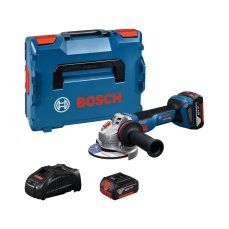 BOSCH Akumulátorová úhlová bruska GWS 18V-11 S vč. bat a nab. + L-BOXX (0.601.9N4.002)