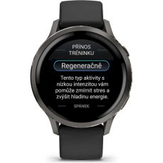 Garmin Venu 4 (41 mm) Slate / Černý silikonový řemínek