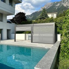 Zástěna 3 m pro bioklimatickou pergolu Rojaplast