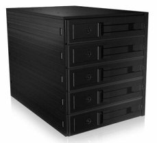 Icy Box IB-565SSK čierna / Backplane pre 5x 3.5 HDD (IB-565SSK)