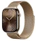 Apple Watch Series 10 GPS+Cellular 46mm Zlaté titanové tělo - Zlatý milánský tah (M/L) / 150–200 mm (MX003)