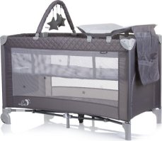 CHIPOLINO Cestovní postýlka s přebalovací podložkou Luna Ash Grey (KOSILU242AS)