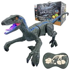 RC dinosaurus VELOCIRAPTOR II. - šedý