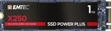 EMTEC Power Plus X250 1TB / M.2 / SATA III / 3D TLC / R:520MBps / W:500MBps / MTBF 2mh / 3y (ECSSD1TX250)