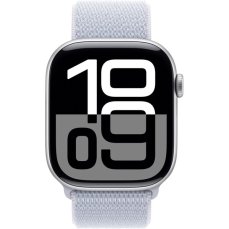 Apple Watch Series 10 46mm Stříbrný hliník s oblačně modrým provlékacím řemínkem