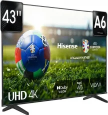 43" Hisense 43A6N černá / UHD / LED / HDMI / USB / CI+ / LAN / Wi-Fi / DVB-T2CS2 / 14W repro (43A6N)
