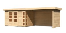 Dřevěný zahradní domek KERKO 4 s přístavkem 280 Lanitplast