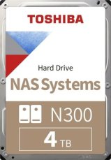 Toshiba N300 NAS 4TB Bulk / HDD / 3.5" / SATA III / 7 200 rpm / 256 MB cache / Interní / 3y (HDWG440UZSVA)