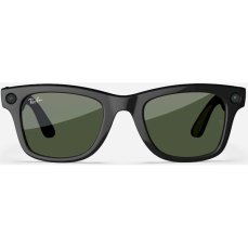 Meta RAY-BAN Wayfarer Gen1 (Štandardné) inteligentné lesklé okuliare (zelené šošovky) čierne (Ďalšia)
