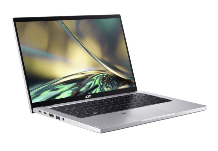 Notebook Acer Spin 3 (SP314-55N) 14 palců / Intel Core i5-1235U 1.30 GHz / 16 GB / 512 GB NVMe SSD / Stříbrná