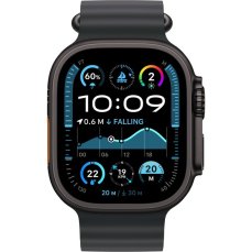 Apple Watch Ultra 2 (2024) 49mm Černý titan s černým oceánským řemínkem