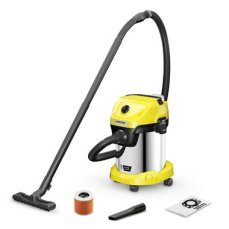 Kärcher WD 3-18 S Battery / Víceúčelový vysavač s příslušenstvím / 18V / 17 L / Mokré a suché vysávání / Bez aku (1.628-575.0)