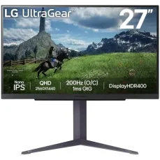 27" LG UltraGear 27GS85Q-B čierna / IPS / 2560 x 1440 / 16:9 / 1000:1 / 400dc-m2 / HDMI  DP / USB / VESA (27GS85Q-B)