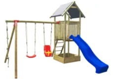 Dětské hřiště Marimex Play Basic 005 + modrá skluzavka