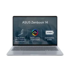 Asus Zenbook A14 modrá / Notebook / 14" WUXGA / Qualcomm Snapdragon X1-26-100 / 8GB / 512GB SSD / W11H (UX3480QA-OLED1057W)