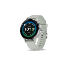 Garmin Venu 3S, Silver/Sage grey, Silicone band