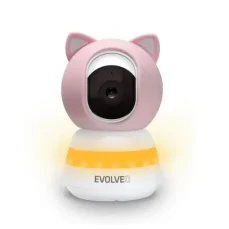 EVOLVEO Baby Monitor N5 růžová / Elektronická videochůvička / 360° dohled / obousměrná komunikace (CAM-5-P)