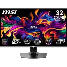 32" MSI MPG 322URX QD-OLED čierna / 3840 x 2160 / OLED / 16:9 / 0.03ms / 1.5M: 1 / DP+HDMI +USB-C (4711377261197)