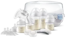 Philips AVENT SCD430/50 / Sada na kojení / Natural Response / manuální odsávačka / sterilizátor do mikrovlnné trouby