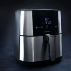 Gastronómia 18290002 strieborná / Teplovzdušná fritéza / digitál / 6 l / 80-200 °C / 8 programov (18290002)