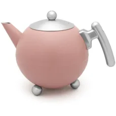 Bredemeijer Bella Ronde Konvička na čaj s nožičkami růžová matná / 1.2 l / nerez (101014)