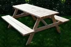 Tohos Pivní set 180 cm / Zahradní nábytek / Smrkové dřevo / 180x78x160 cm / Pro 6-8 osob