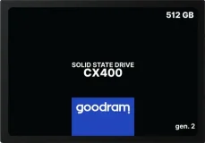 GOODRAM CX400 Gen.2 512GB / 2.5" / SATA III / 3D-NAND TLC / R: 550MBs / W: 500MBs / IOPS: 75K 76.8K / MTBF: 2mil (SSDPR-CX400-512-G2)
