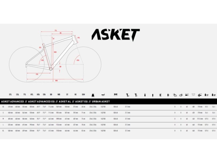 GHOST Asket Advanced Rustic Ember/Saffron Sunset Matt - M