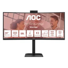 34" AOC CU34E4CW čierna / VA / 3440x1440 / 21:9 / 4ms / 3500:1 / 350cd-m2 / HDMI + DP + USB-C / VESA (CU34E4CW)