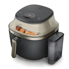 Philips NA543/00 černo-zlatá / Horkovzdušná fritéza / 2000 W / objem 7,2 l / 12 programů / Rapid Air (NA543/00)