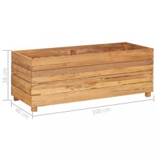 Zahradní truhlík teakové dřevo Dekorhome