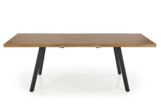 Halmar BERLIN rozkládací 140-180 cm, deska - ořechová, rám - černá (2p=1szt) (2 Karton)