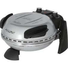 G3Ferrari G1000606 Delizia Silver / Mini trouba na pizzu / 1200 W / průměr 31cm / nastavitelný termostat do 390°C (G1000606 DELIZIA SILVER)
