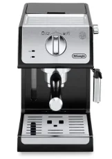 DeLonghi Active Line ECP33.21.BK stříbrná / Pákový kávovar / 1100W / 1.1 l / 15 bar / pěnič mléka (ECP33.21.BK)