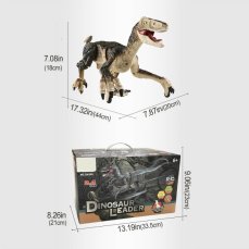 RC dinosaurus VELOCIRAPTOR II. - hnědý