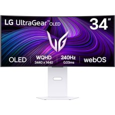 LG UltraGear webOS 34GX90SA-W herní monitor bílý