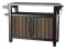 Keter UNITY XL Walnut / Grilovací stolík / 207 l / vonkajší úložný box (263918)