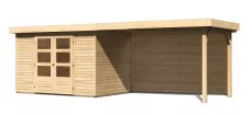 Dřevěný zahradní domek ASKOLA 4 s přístavkem 280 Lanitplast