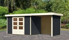 Dřevěný zahradní domek ASKOLA 4 s přístavkem 240 Lanitplast