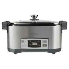 Sencor SPR 5500SS strieborná / Pomalý hrniec / 6L / Digitálny displej / 4 programy (8590669250394)