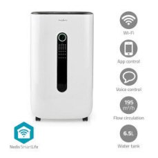 Nedis Odvlhčovač SmartLife / Wi-Fi / 20 l-Den / Odvlhčování / Průběžné / Sušení prádla / Ventilace / Android  iOS (DEHU20WTW)